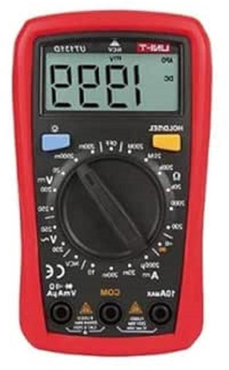 Digitale Multimeter - Meetinstrument - Elektrische Metingen - Robuust Ontwerp - 250V CAT II - Grijs