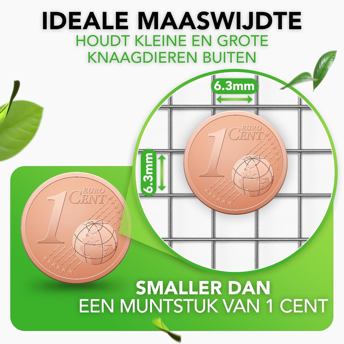 kattengaas - Draadgaas - Gegalvaniseerd - Bescherming tegen ongedierte - Makkelijk op maat te knippen - Voor Tuinliefhebbers