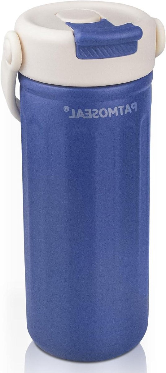 Geïsoleerde Fles - RVS Drinkfles - Dranken Meenemen - Dubbelwandig Vacuüm - 500 ml - Blauw