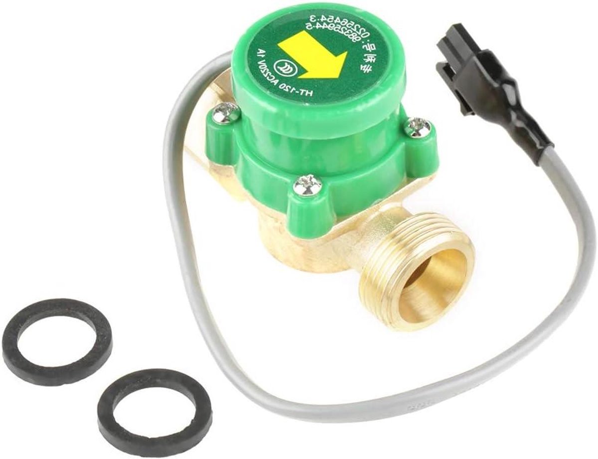 Water Flow Switch - Druk Schakelaar - Water Circulatie - Laag Druk Start - G 3/4 Zoll - Groen
