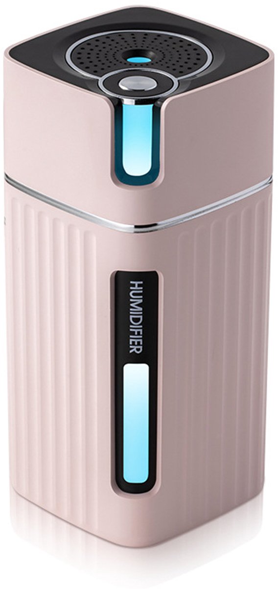 300 ml mini-luchtbevochtiger voor slaapkamer, klein formaat, schattig design, geschikt voor planten en kantoor, stil, automatische uitschakeling, 2 nevelstanden
