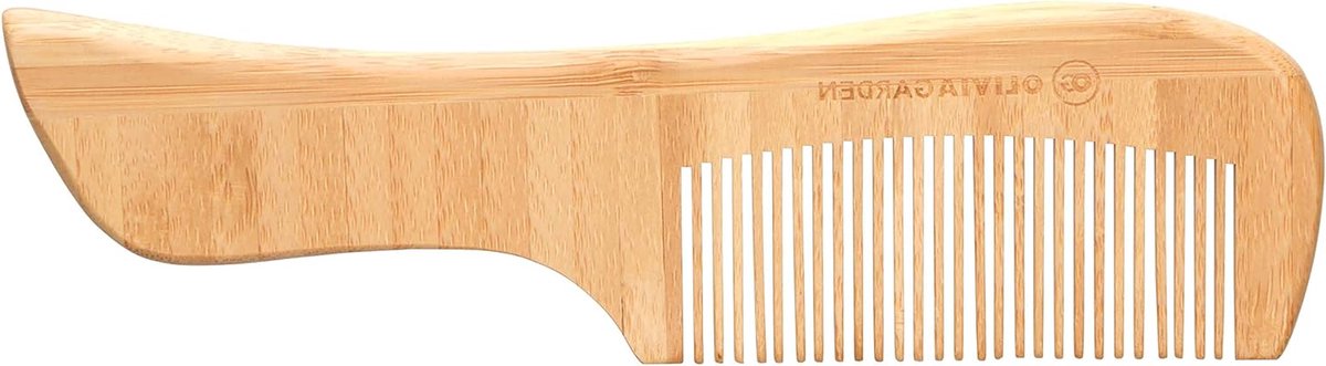 Bamboo Haar Kam - Kam met Handvat - Haar Stylen - Fijn Getand - 13 x 1 x 5.3 cm