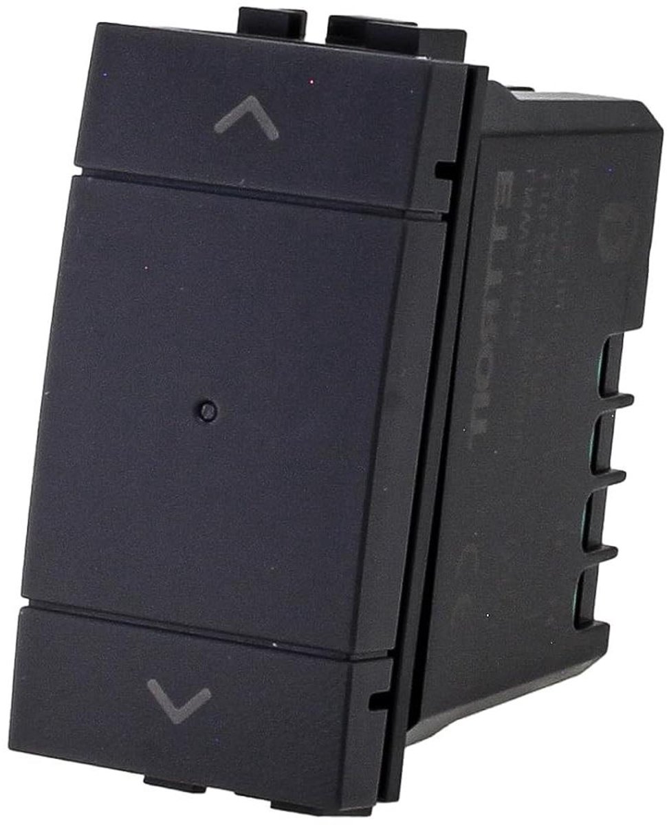 Slimme Rolluikschakelaar - Motorbesturing WiFi - Automatische Gordijnen - Bticino Living Compatibel - 2A 220V - Zwart