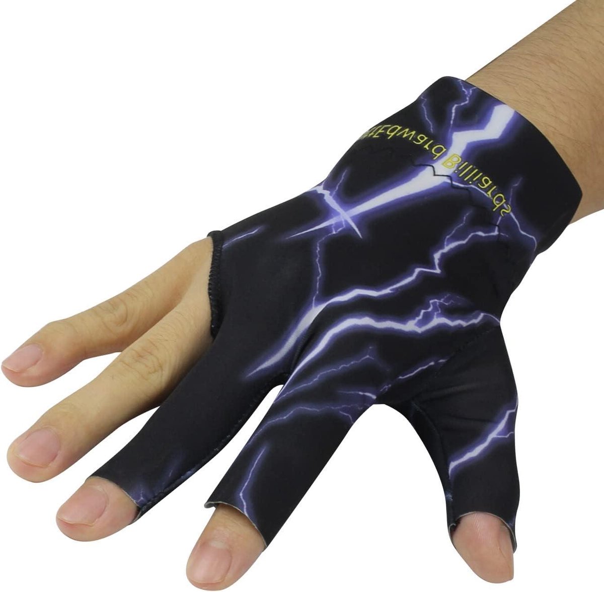 Biljart Handschoenen - Poolhandschoenen Keuhandschoenen - Precisie Spel - 3 Vingers Vrij - 10 Stuks - Zwart