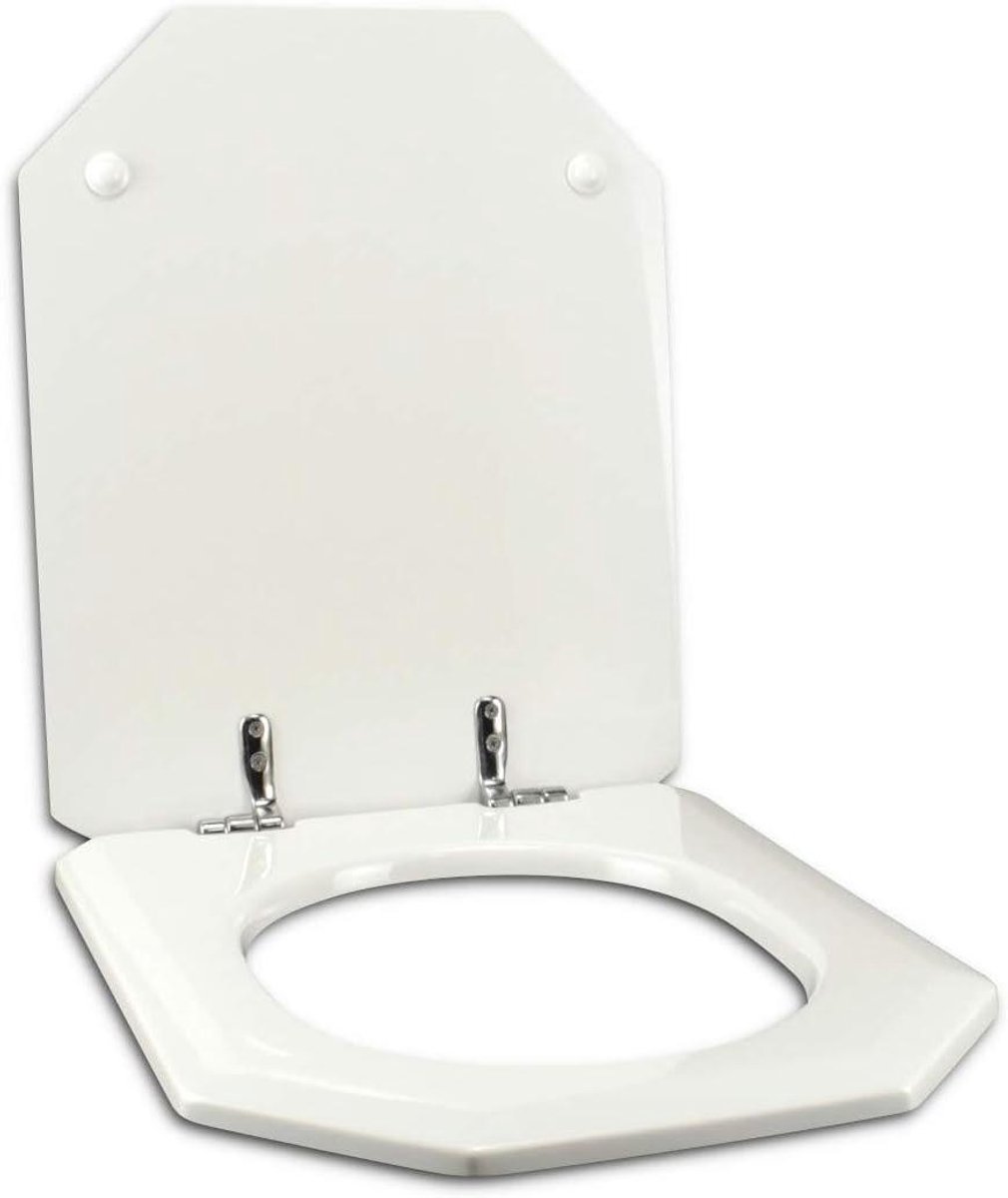 Toiletbril - WC bril - Badkamer renovatie - Polyester coating - 15cm afstand montagegaten - Wit