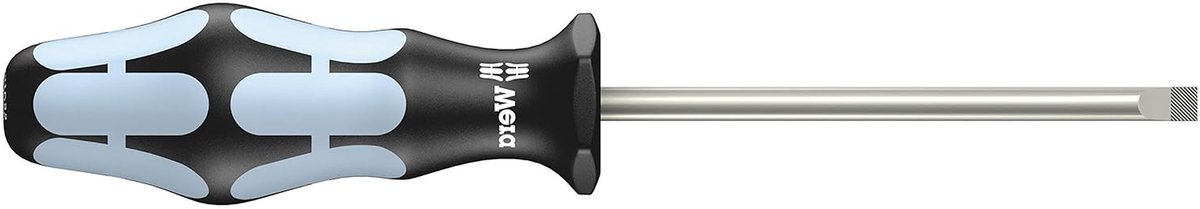 Sleufschroevendraaier - Precisie Tool - Montage Werk - Roestvrij Staal - 3x80mm - Zwart