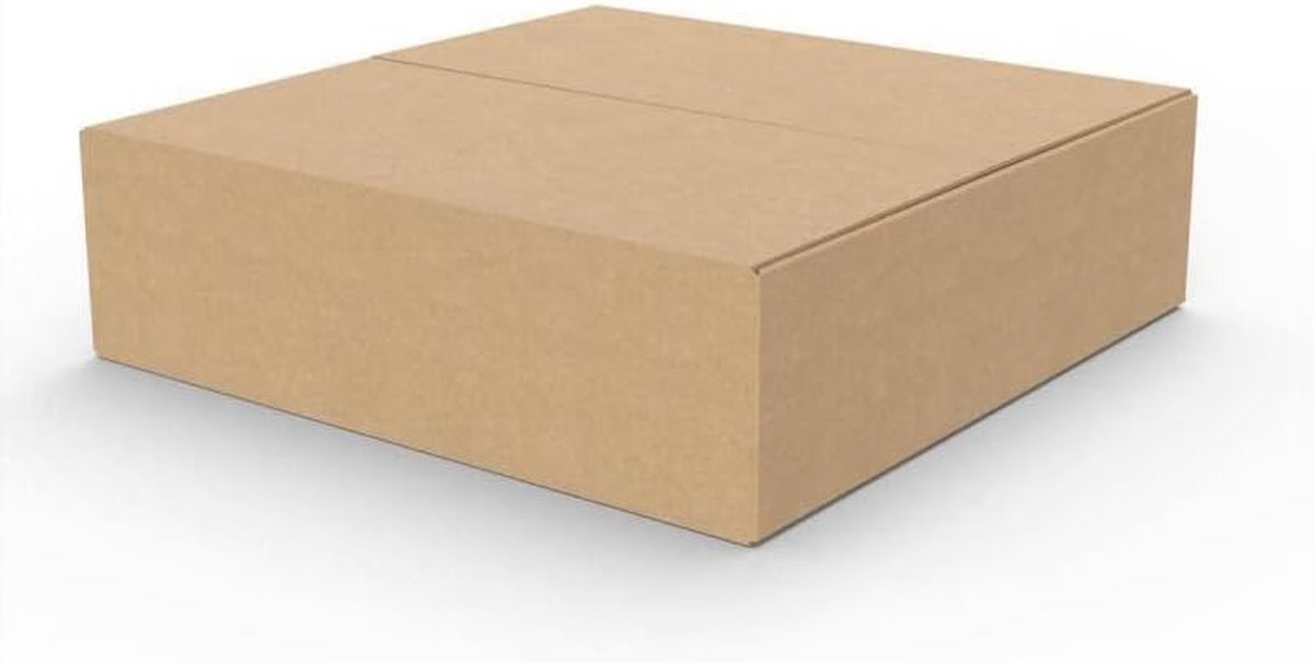 Verzenddozen Vouwkarton - Verpakking Dozen - Veilig Verzenden - Enkele Golf Constructie - 350x350x100 mm - Bruin