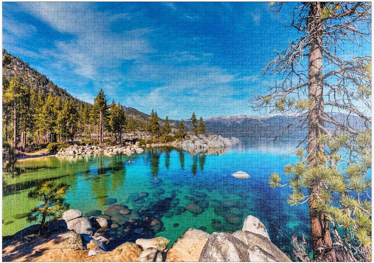 Legpuzzel 1000 Stukjes - Landschap Puzzel - Ontspannen Tijdverdrijf - Hoge Resolutie Print - 68 x 48 cm - Natuurkleuren