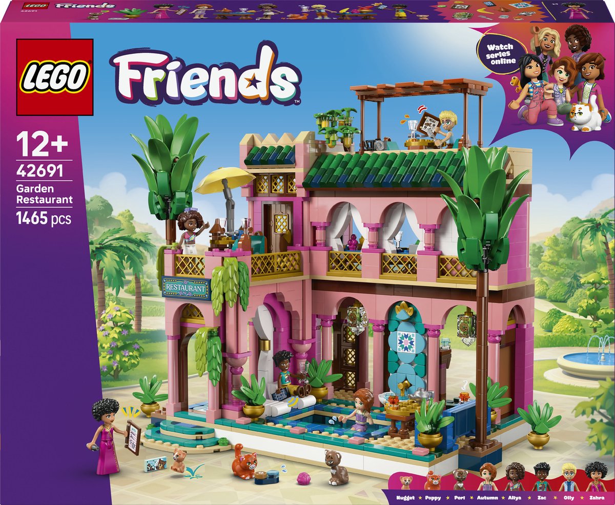 LEGO Friends 42691 Restaurant met Tuin