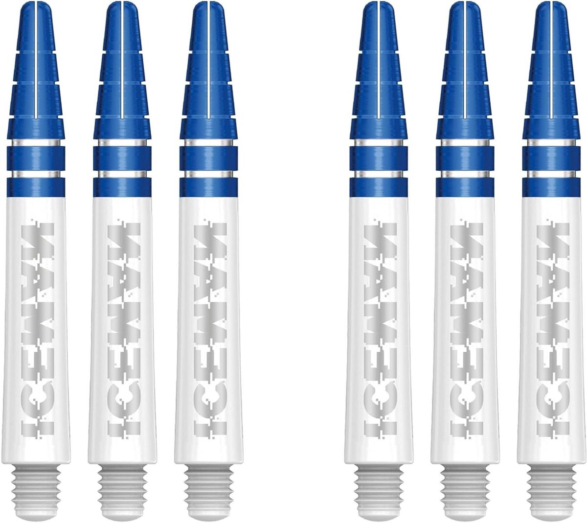 Dart Stelen - Dart Accessoires - Darten - Nitrotech Ionisch - 6 Stuks Kort - Zwart