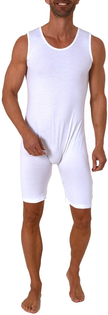 Unisex mouwloze zorgbody / korte mouwloze zorgjumpsuit – met rits in de pijp