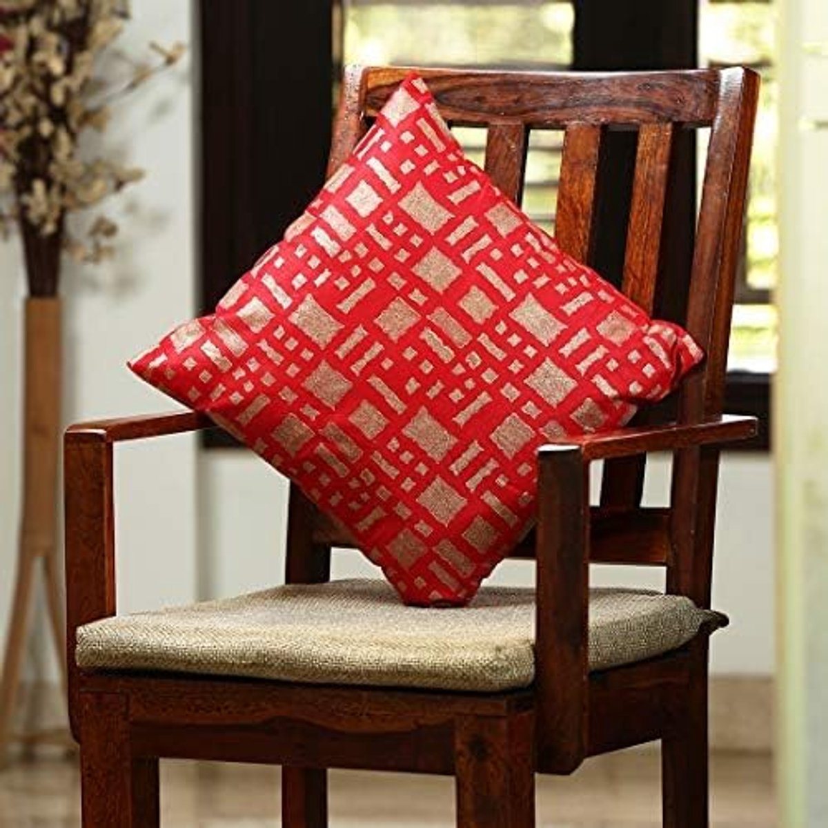 Abstract Doeken Hand Geblokkeerde Slaapkamer Woonkamer Sofa & Diwan Kussenhoes 16X16 | Keuken-Act-2651