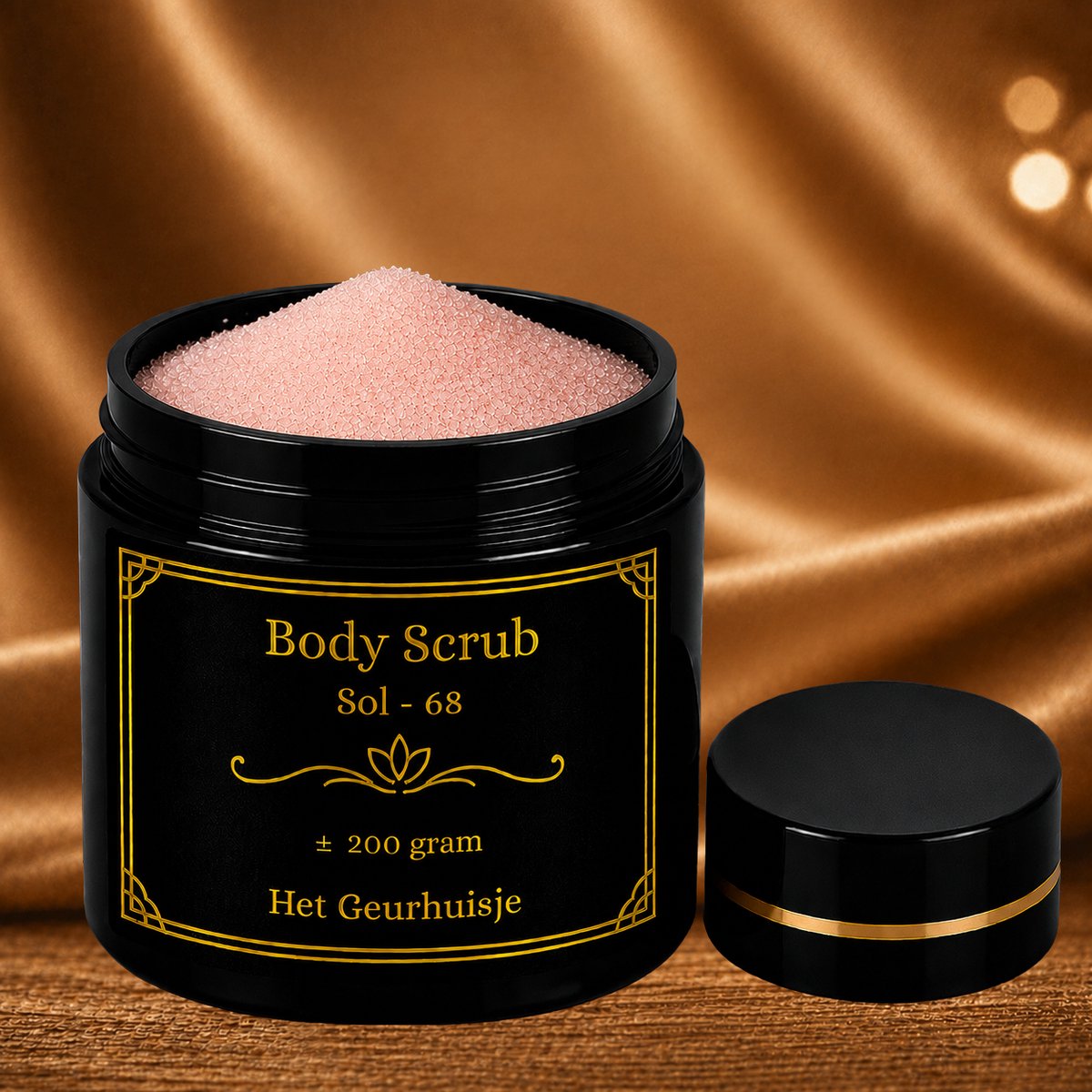Luxe Body Scrub 200 g – Brazilian Sol. 68 – Met Himalayazout & Dode Zeezout – Handgemaakt & Dierproefvrij