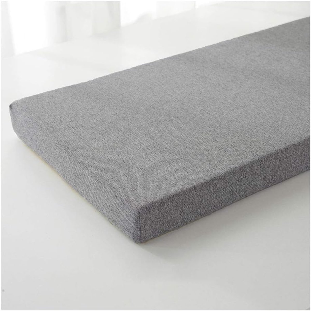 bankkussen met stropdas, zachte ligstoel kussen bank schommelkussens, 2-zits grote tuinzitkussen pad patio rechthoek bank kussen tuinbank kussen - G5 grijs 120×30×5cm (47×12×2in)