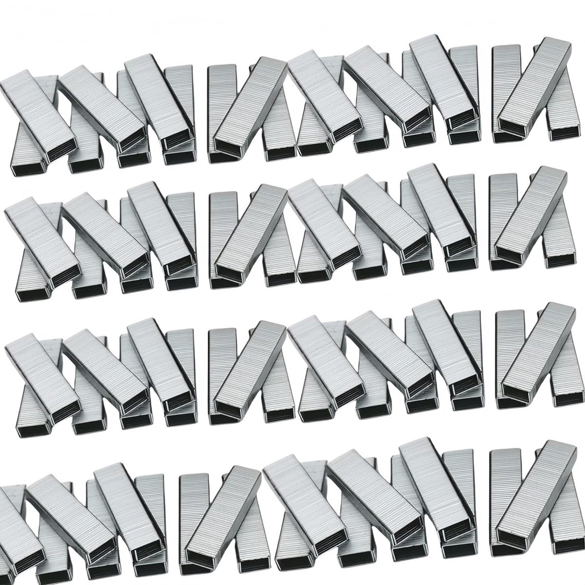 Nietjes - Kantoor nietjes - Papier vastzetten - Roestvrij staal - 12 dozen - Zilver