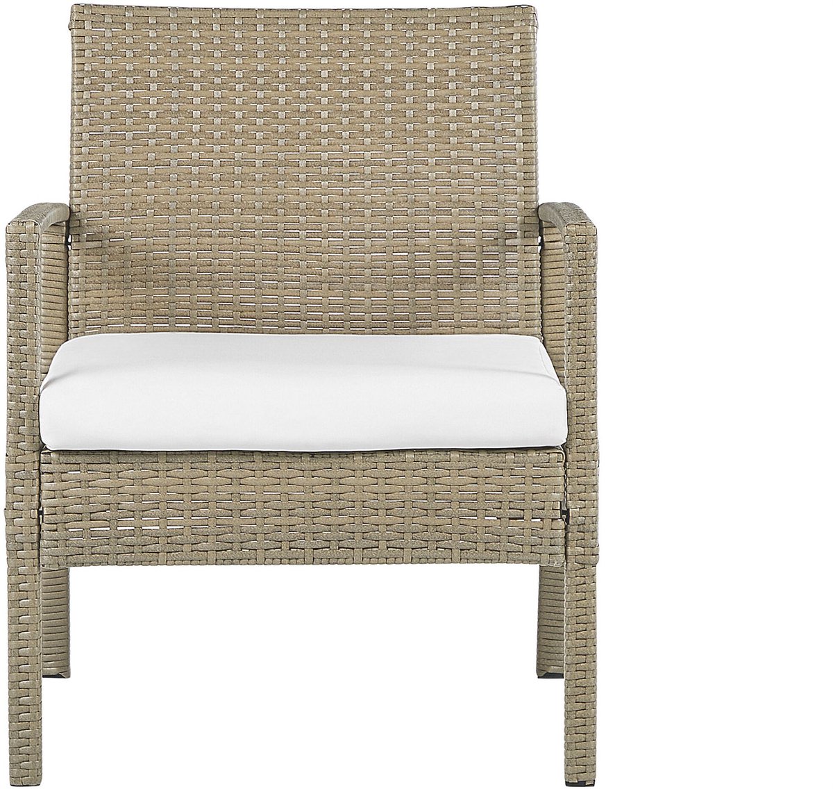 Beliani MARSALA - Loungeset voor 4 - Beige - PE rotan