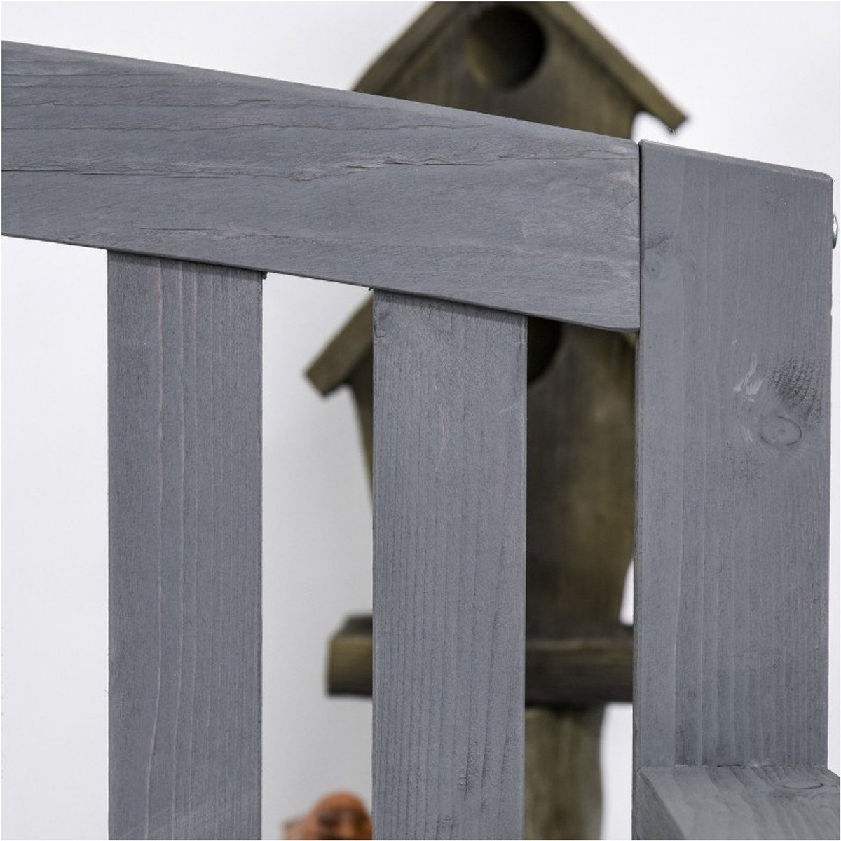 YYchan tuinbank voor buiten - 2 personen - grijs - 143 x 51 x 85 cm