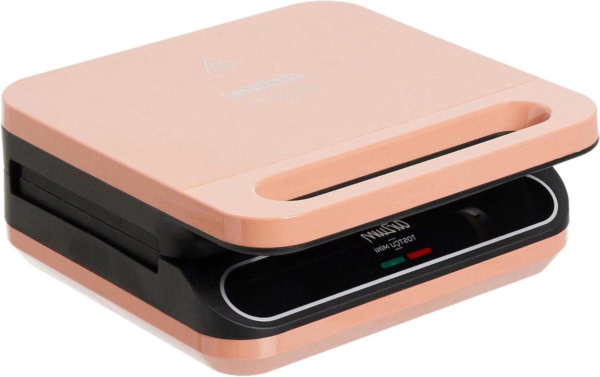 Sandwichmaker - Tosti Apparaat - Snelle Lunch Maken - Anti-aanbaklaag - 26 x 28 cm - Rood