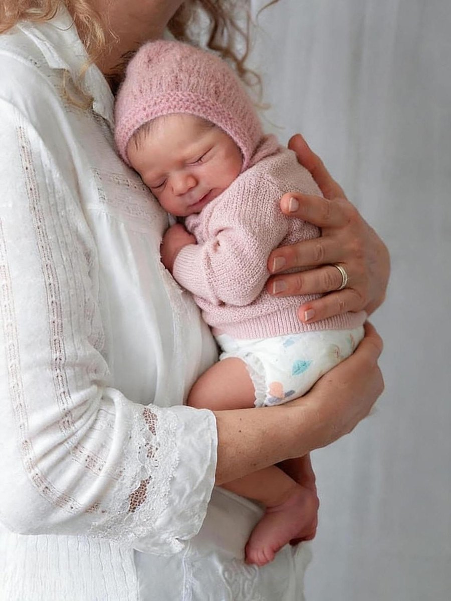 Reborn Baby Pop - Realistische Pop Meisje - Rollenspel Speelgoed - Zachte Siliconen Ledematen - 45 cm - Roze