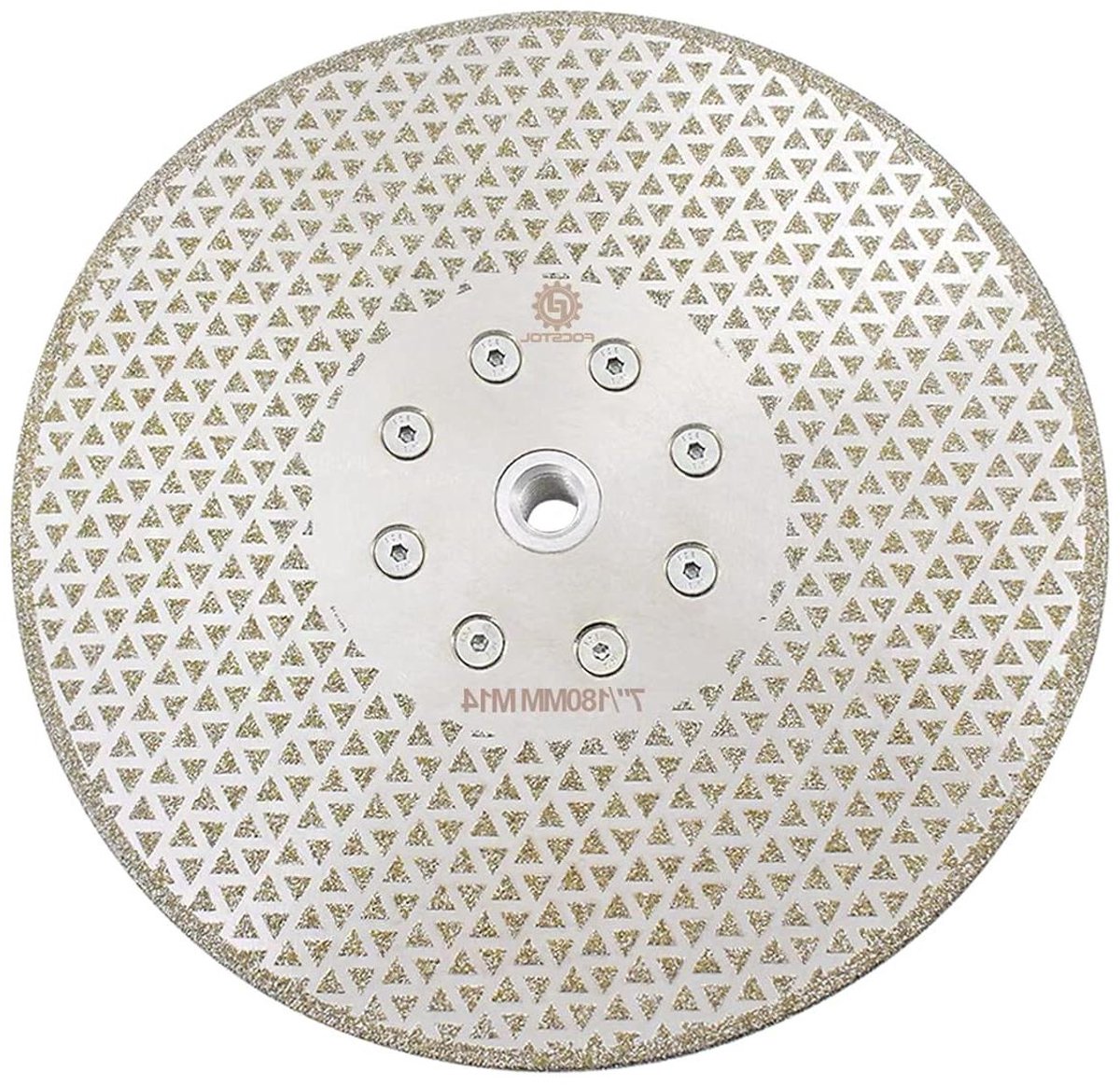 Diamant Slijpschijf - Diamant Tegelschijf - Tegels Zagen Slijpen - Dubbelzijdig Diamant - 180 mm - Zilver
