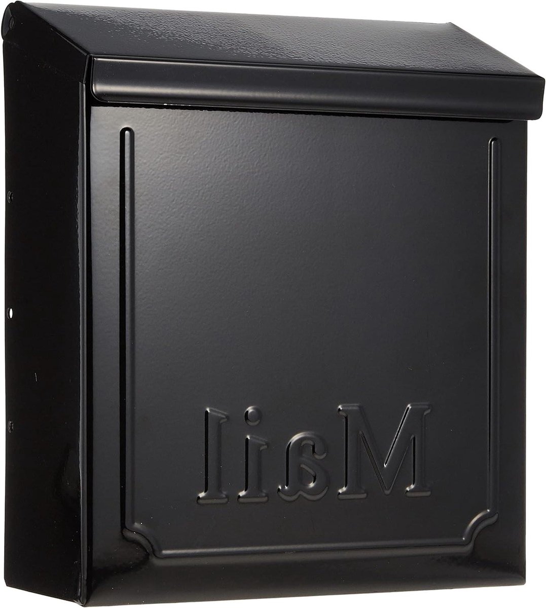 Wandmontage Brievenbus - Brievenbus met slot - Post Veilig Ontvangen - Roestbestendig staal - 10.1 inch - Zwart
