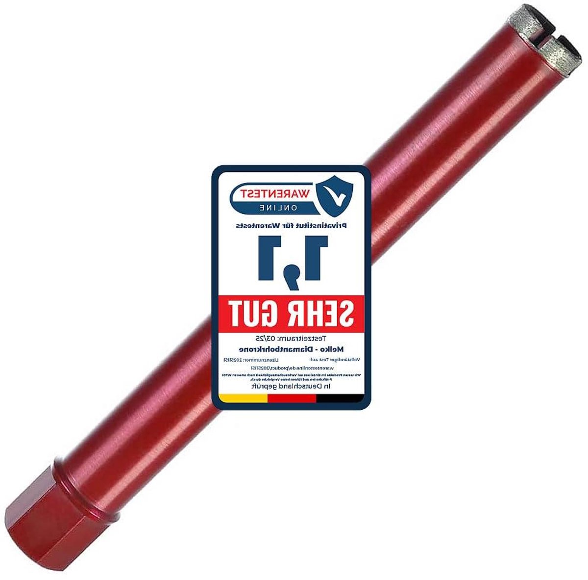 Diamant Kernboor - Gatenzaag Metselwerk - Gaten Boren Steen - Diamant Bezet - Ø 63 mm - Rood