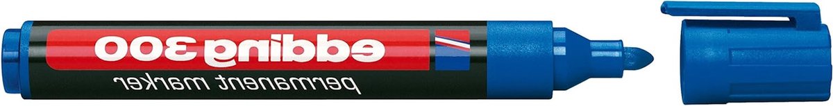 Permanente Stift - Marker Pen - Labels Maken - Watervast Sneldrogend - 10 Stuks - Blauw