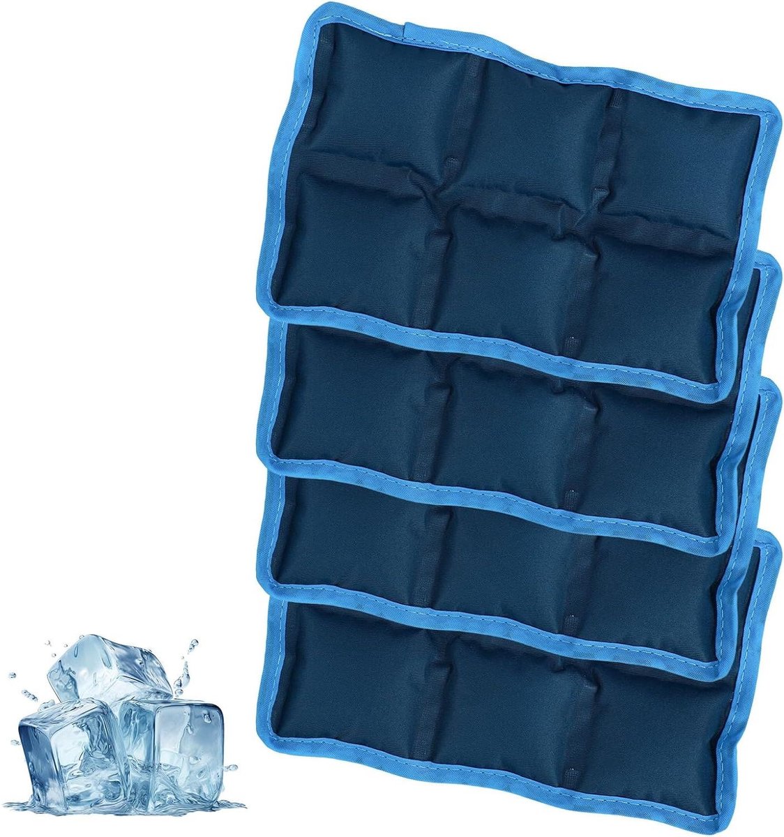 Herbruikbare Ice Pack - Koelelementen Lunchbox - Maaltijden Koel Houden - Langdurige Koeling - 18x11.5 cm - Blauw