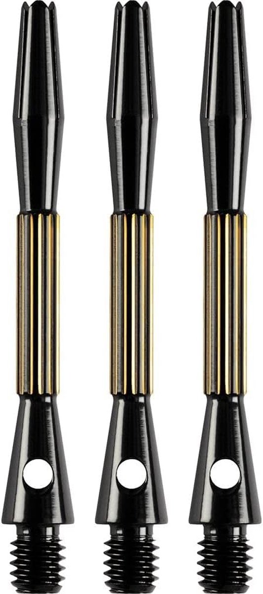 Dart Shafts - Pijlstelen - Darts Spelen - Verlegt Zwaartepunt - MIDI 41mm - Zwart Goud