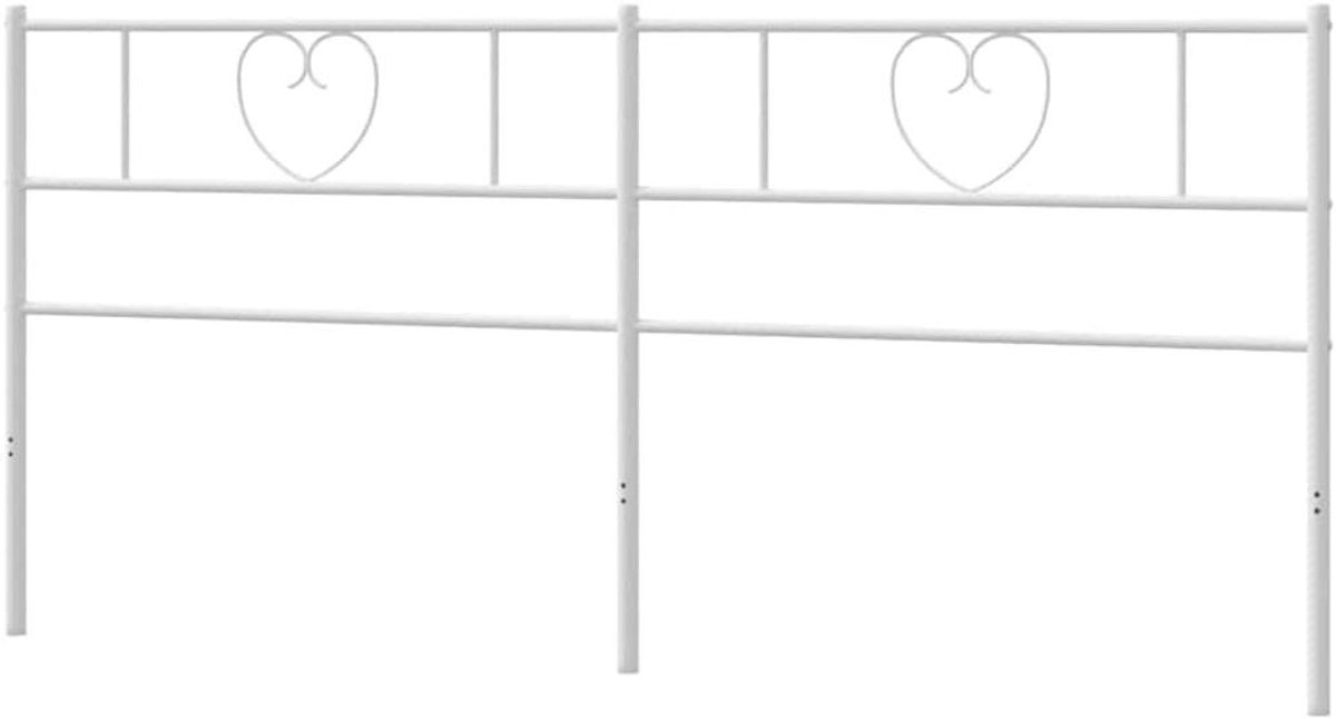 Hoofdbord Metaal - Bed Hoofdsteun - Bed Compleet Maken - Klassiek Trendy Ontwerp - 180 cm - Wit