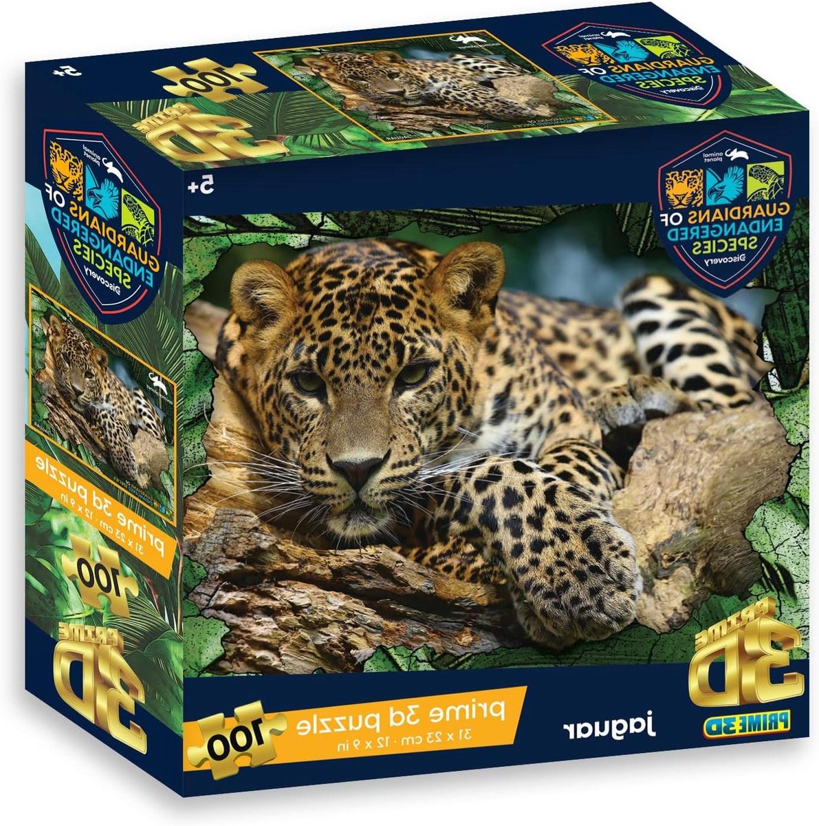 3D Legpuzzel - Dierenpuzzel Lenticulair - Ontspannen Spelen - Levendige 3D Beelden - 31 x 23 cm - Meerkleurig