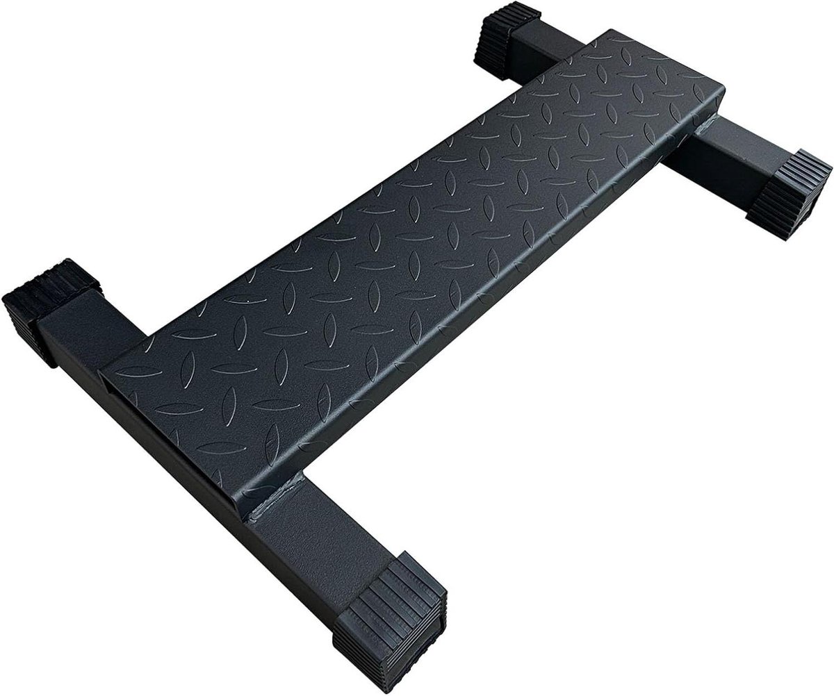 Kuitverhogingsstang - Kuitblok Squat - Kuitspieren Trainen - Antislip Textuur - 62 x 40 x 8 cm - Zwart