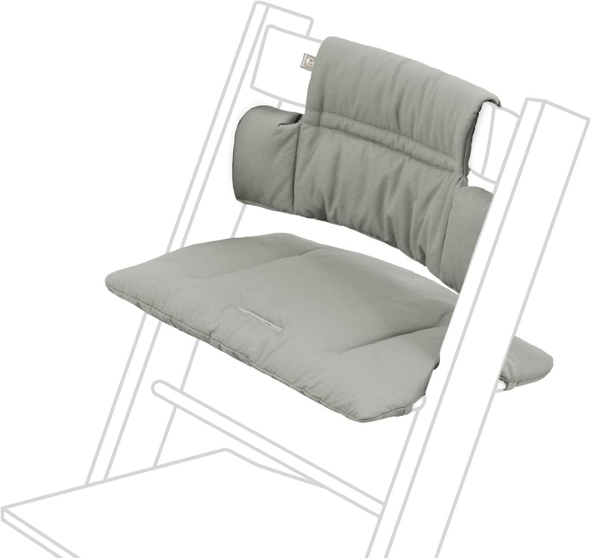 Kinderstoel Kussen - Stoelkussen Baby - Comfortabel Zitten - Biologisch Katoen - 1 Stuk - Groen
