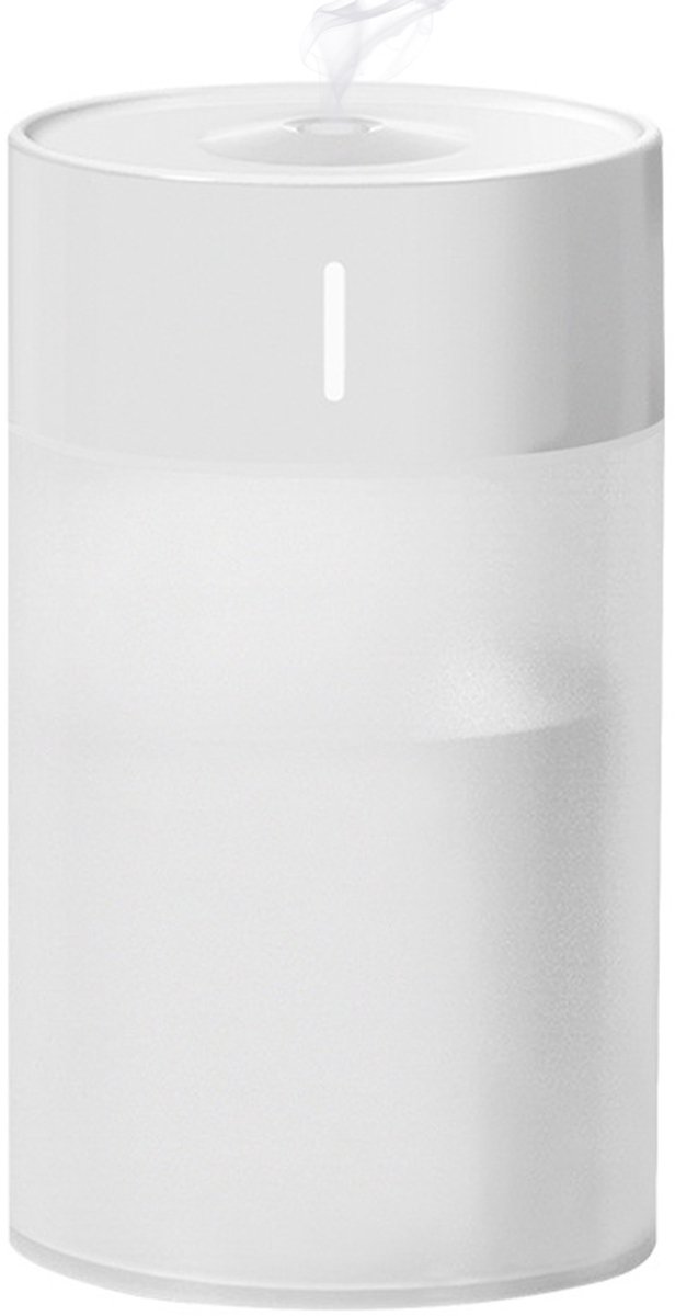 Mini-luchtbevochtiger, kleine luchtbevochtiger met koele nevel van 260 ml met kleurrijk LED-nachtlampje, draagbare USB-luchtbevochtiger voor op het bureau, voor in de auto, op kantoor, thuis en op reis, automatische uitschakeling, 2 nevelstanden