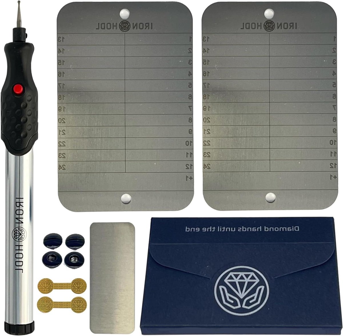 Stalen Wallet Plaat - Seed Phrase Opslag - Crypto Beveiligen - Brandwerend en Waterdicht - 2x 110x70mm - Zilver