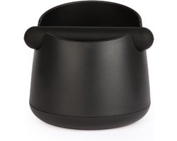 Espresso Klopbox - Koffiedik Emmer - Espresso Resten Verwerken - Grote Capaciteit Ontwerp - 13.7 cm Hoog - Zwart