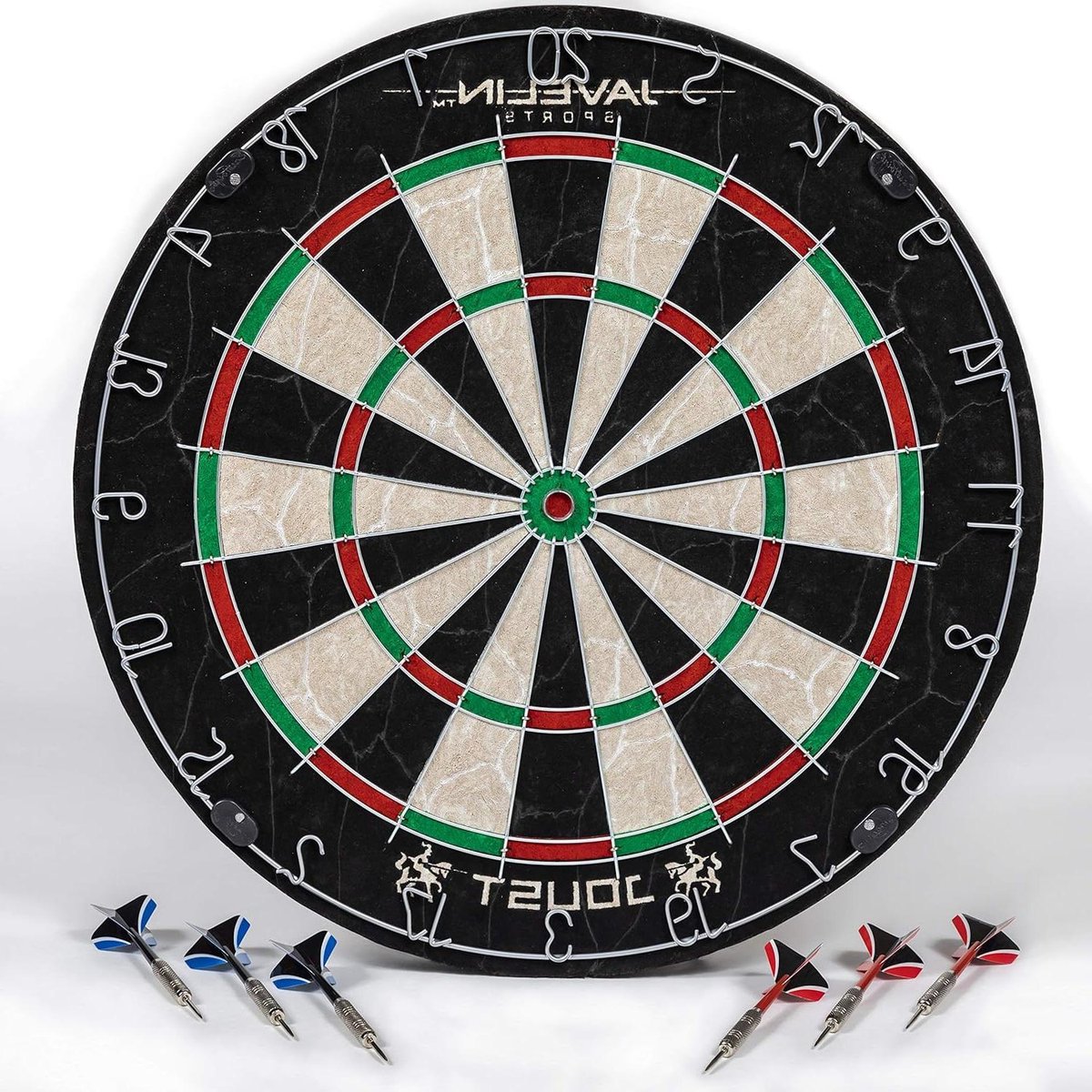 Dartbord met Kabinet - Dartspel Set - Thuis Spelen - Zelfhelende Sisalvezel - 45.7 cm - Zwart