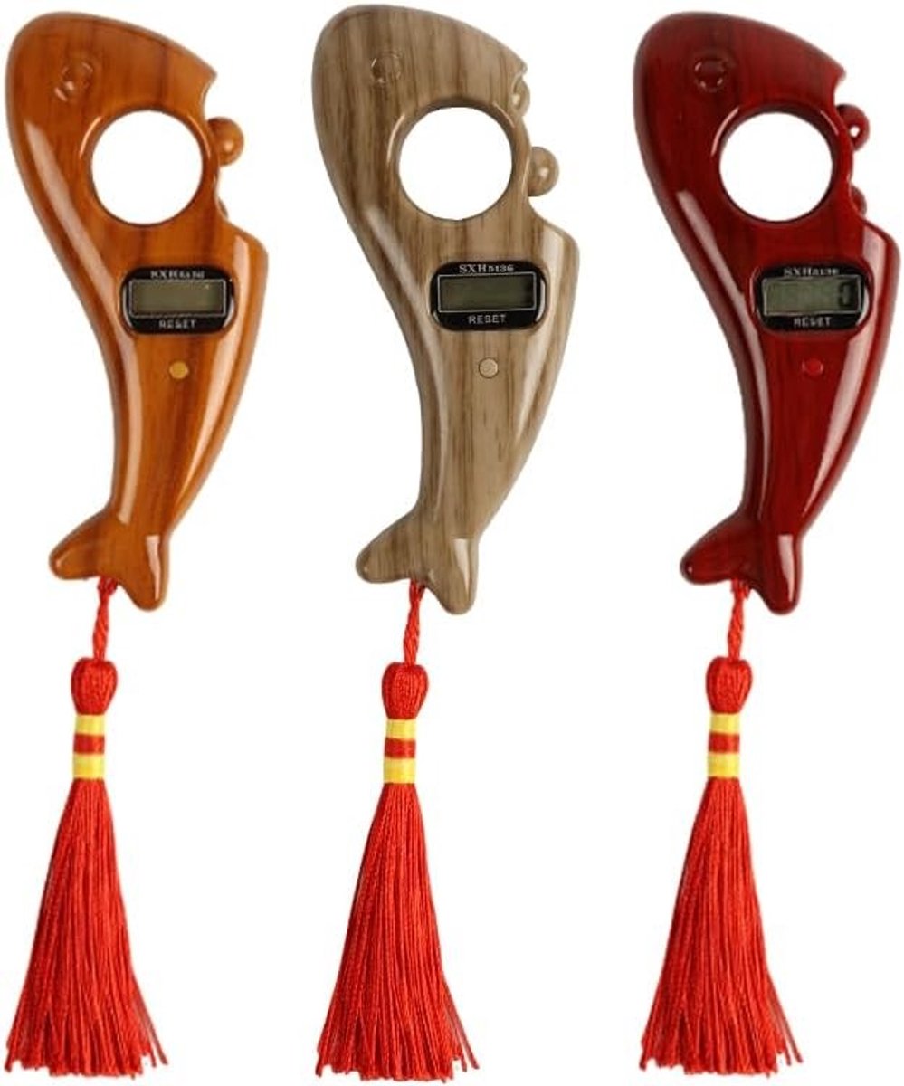 Draagbare Digitale Telmachine voor Parels, 3 Stuks, Ideaal voor Meditatie en Gebed, Perfect voor Boeddhabeads en Moslimgebed