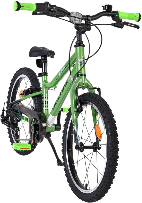 Volare Venom Kinderfiets - Jongens - 18 inch - 6 Speed - Groen - Twee handremmen — afbeelding 4