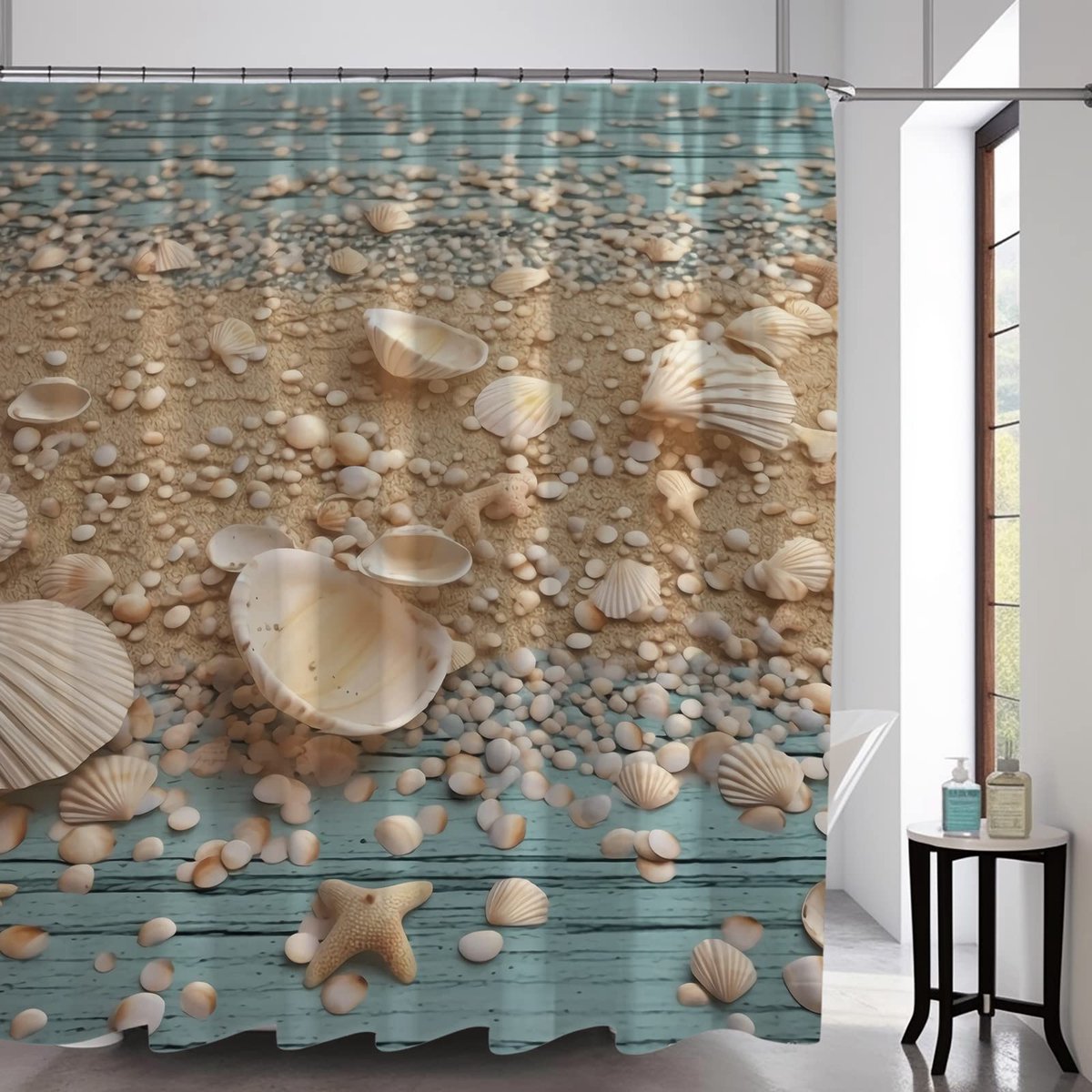 FANGER Boho Mushroom Skull Animal Sun Moon Floral Douchegordijn, Kunst Decor Waterdicht Stof Douchegordijn voor Badkamer Set met Haken