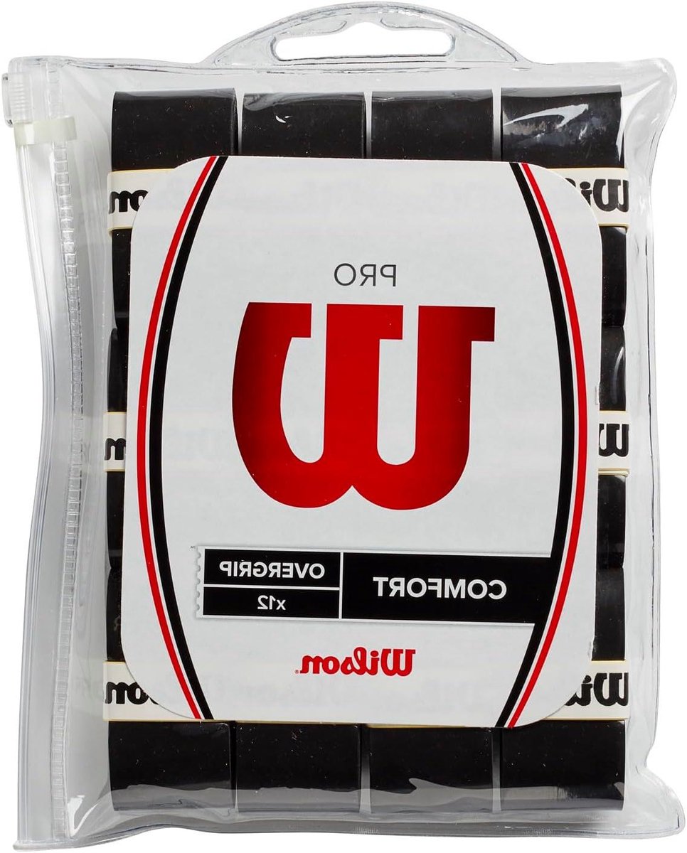 Tennis Racket Grip Tape Zwart 12 Stuks - Antislip en Duurzaam