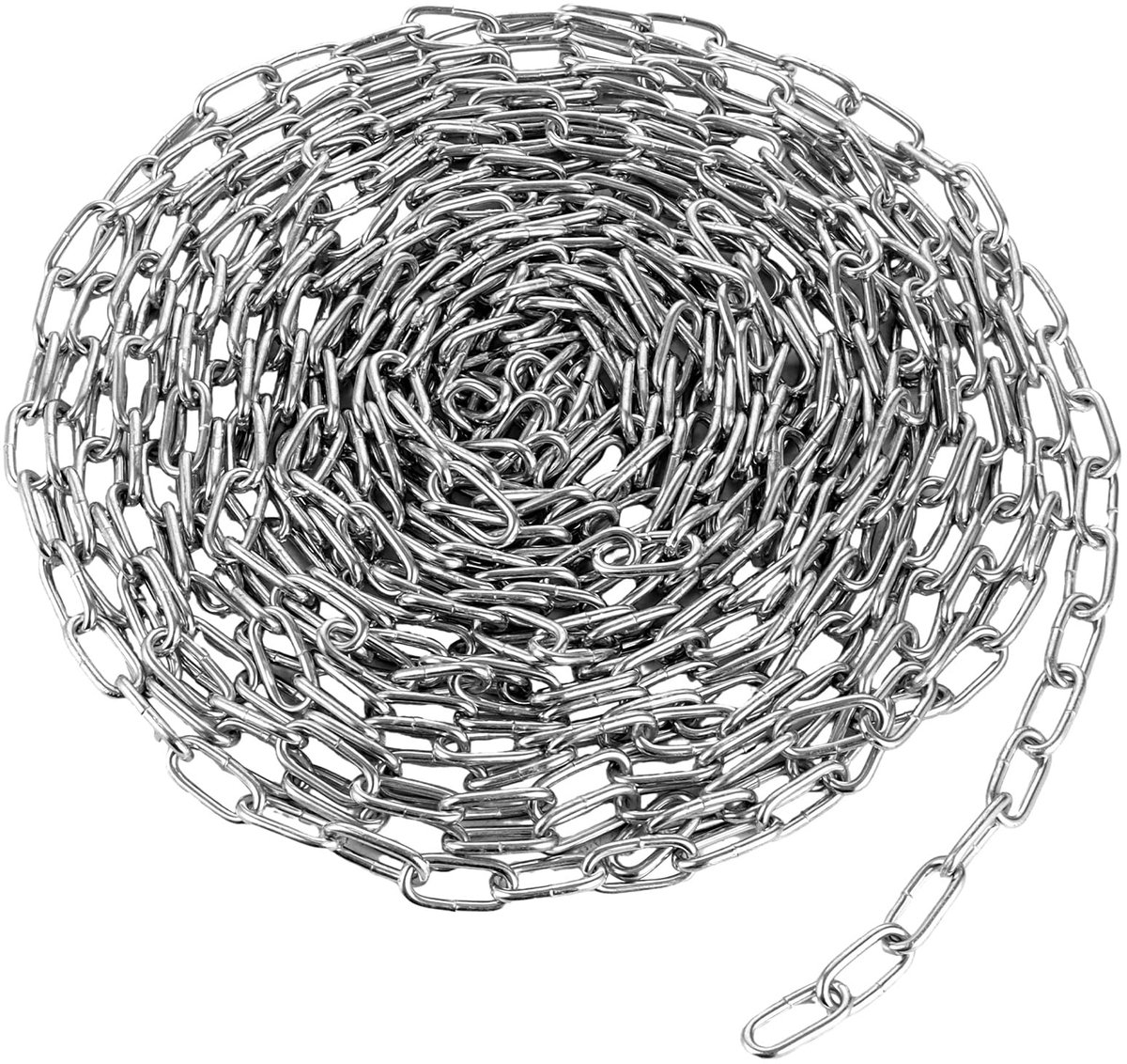 ketting, 10 meter, 3 mm dikke metalen ketting, zilveren schakelketting voor hondenketting, lampketting, afsluitkettingen
