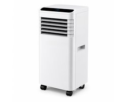 DreamGoods Mobiele Airco - 7000 BTU - 3-IN-1 Airconditioner met Afvoerslang - Verkoelen, Ventileren & Ontvochtigen - Complete Airco Set met Raamafdichtingskit