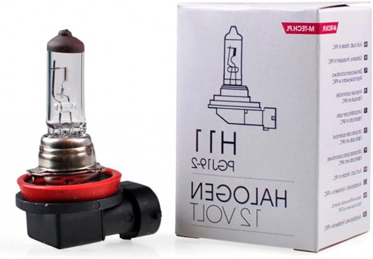 Halogeenlamp - Autolamp - Verlichting Auto - Hoge Kwaliteit - 12V 55W - Zilver Zwart
