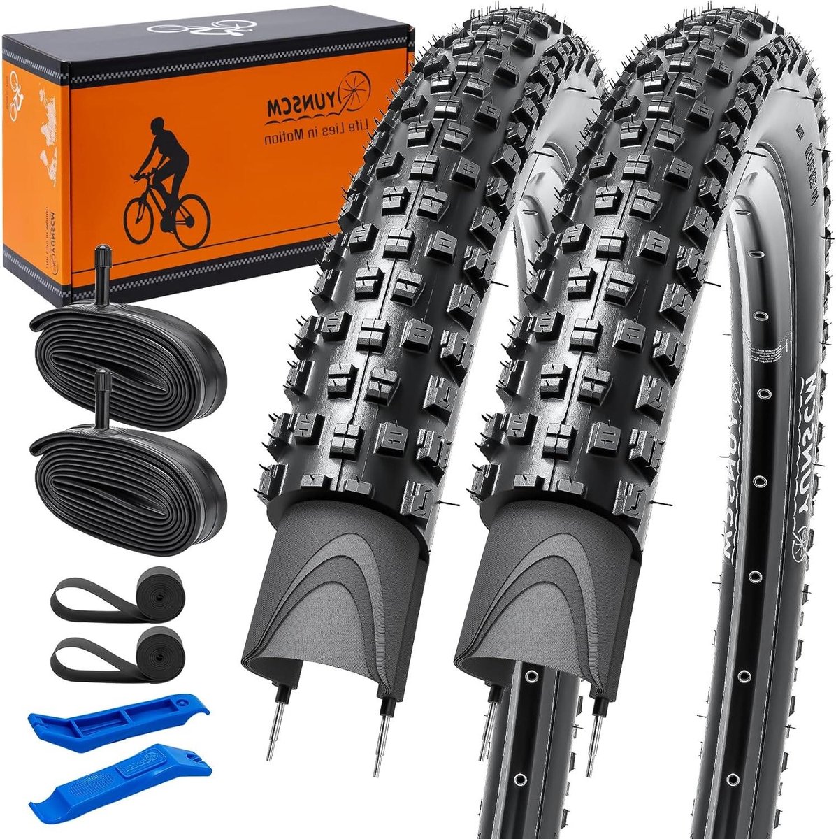 Fietsbanden Set - Banden en Binnenbanden - Mountainbiken - Licht en Duurzaam - 29x2.10 inch - Zwart