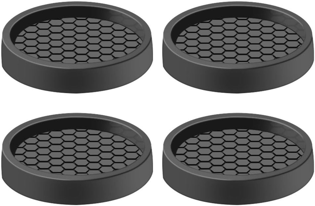 Rubberen meubelonderzetters, 5 cm voetbeschermers, antislipmatjes voor meubelwieltjes, antislip meubelonderzetters, vloerpootbeschermers, tafel- en stoelstoppers