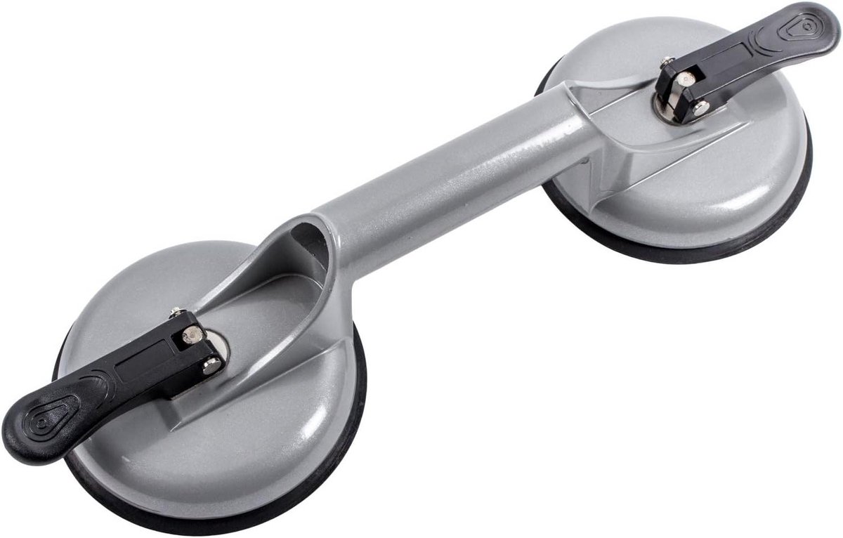 Zuignap Glas Aluminium - Glaslifter Zuignap - Ruiten Monteren - Hoge Draagkracht - 100 kg - Aluminium