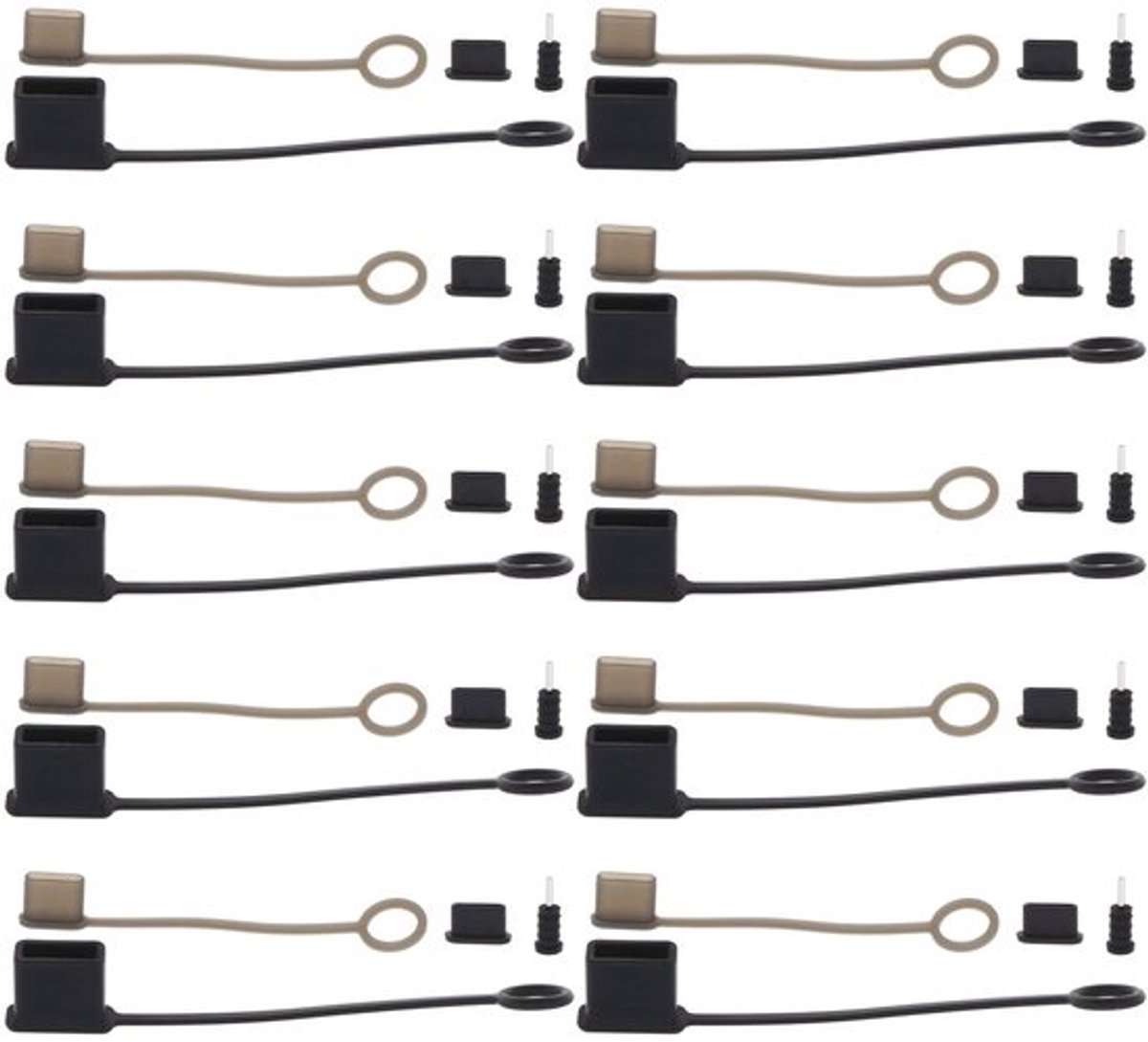 VT Goods - USB-poortstekkerafdekkingen - USB C-kabelhoes - Rubber