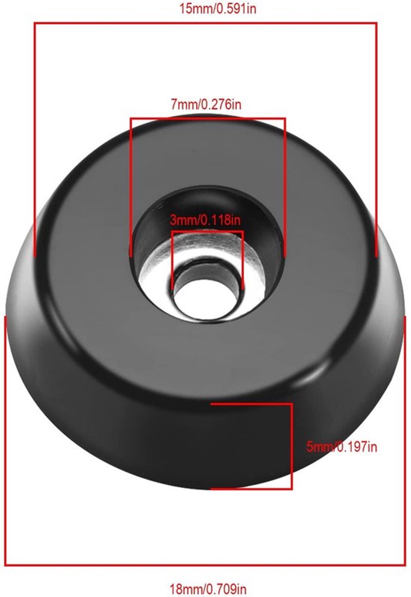 Dailygoods- Rubber Voeten 20 Stuks - Bumper Pads - Meubel Voetjes