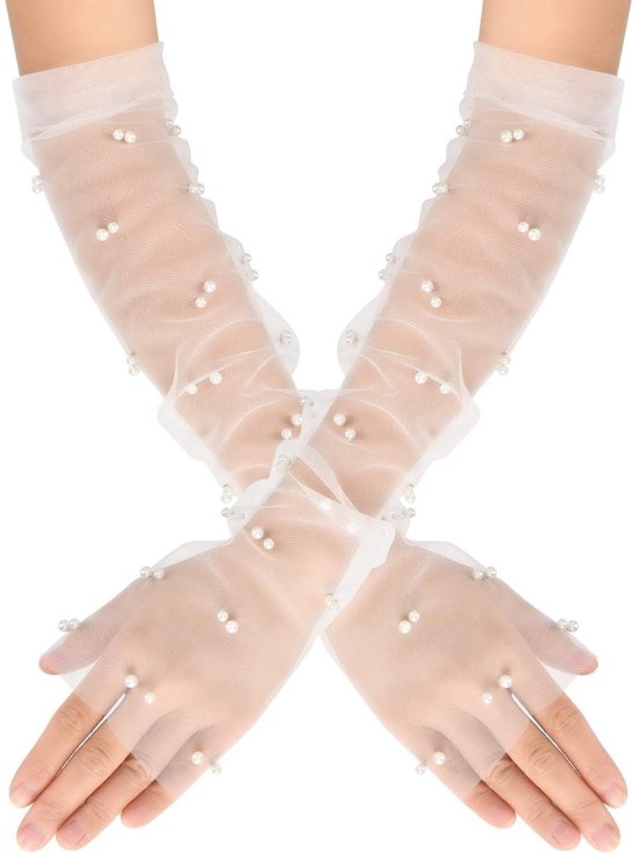 Vt products - Vingerloze handschoenen - Transparante tule